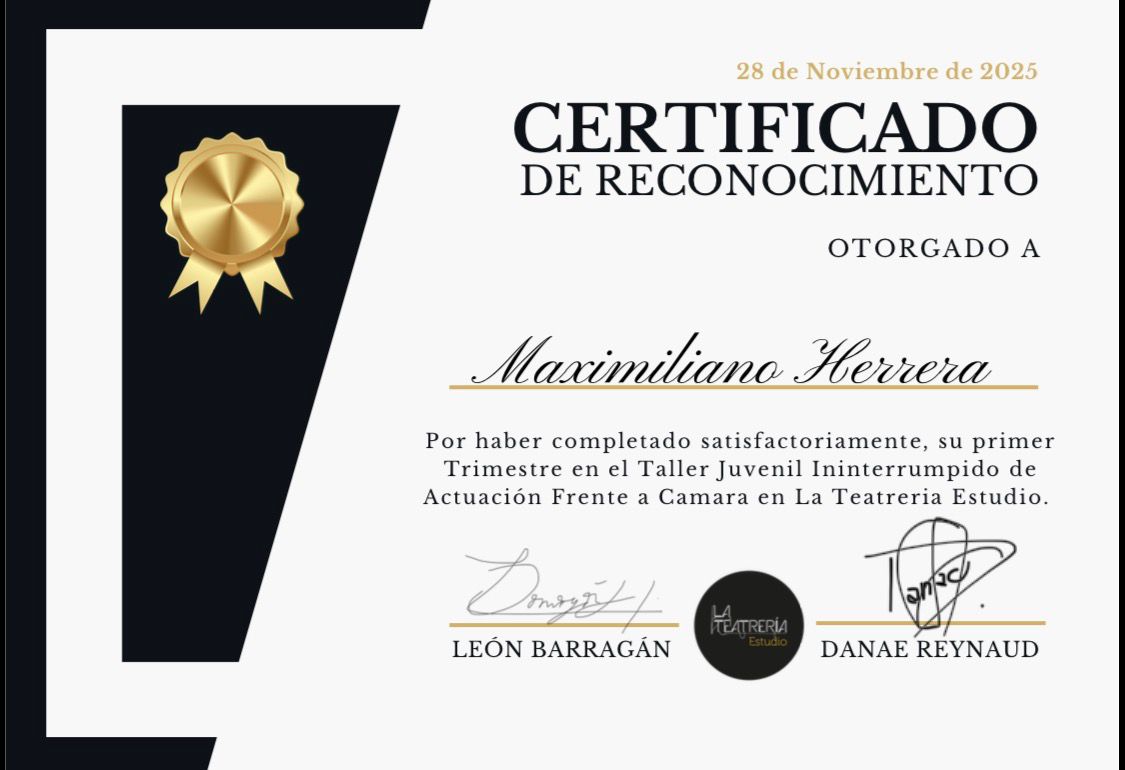 Maximiliano Herrera — Formación certificada, imagen 1